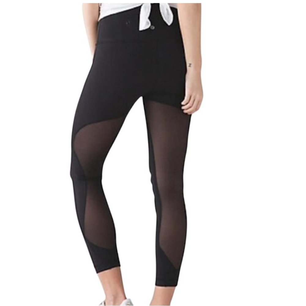 Lululemon Burgundy High Waisted Pockets Leggings